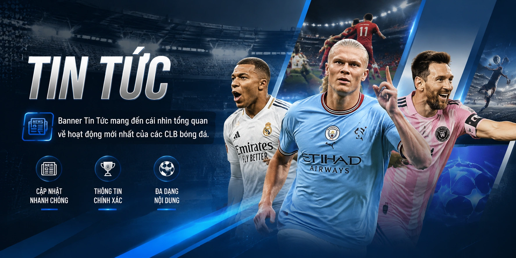 Khu vực cập nhật kết quả thể thao